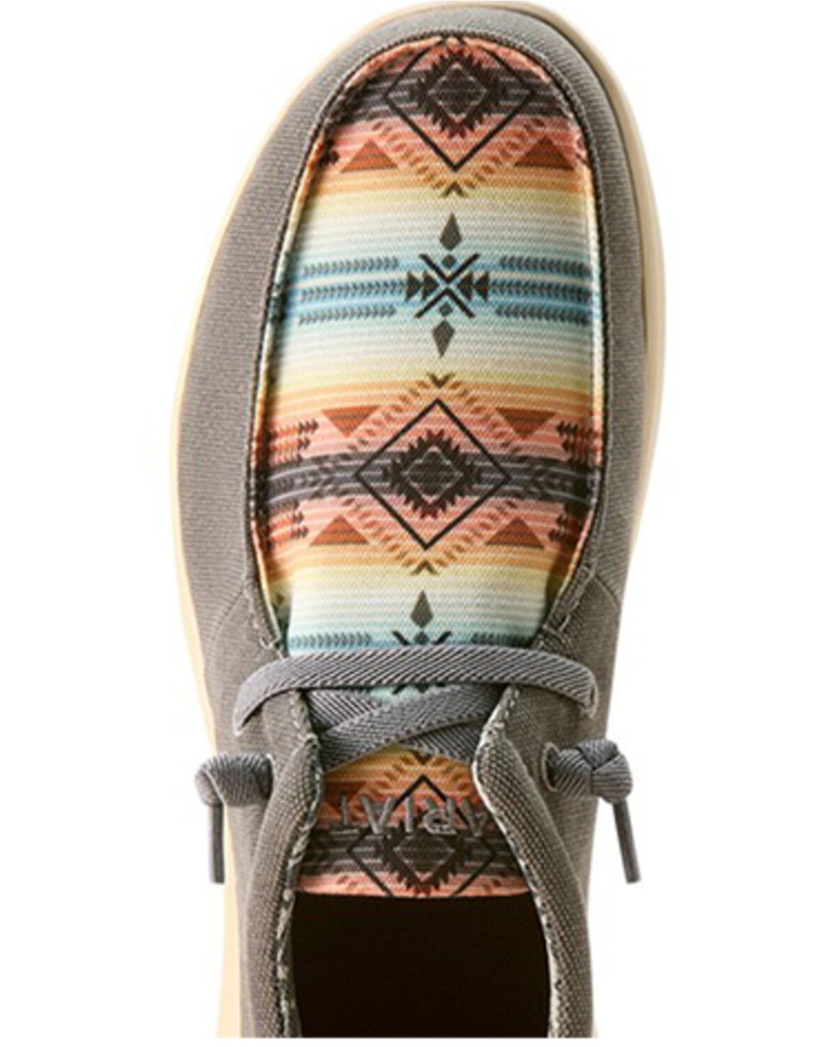Image #4 - Ariat Men's Hilo Southwestern Print Casual Shoes - Moc Toe, Charcoal, hi-res
