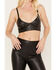 Image #3 - Any Old Iron Women's Studded Leather Bralette , Black, hi-res