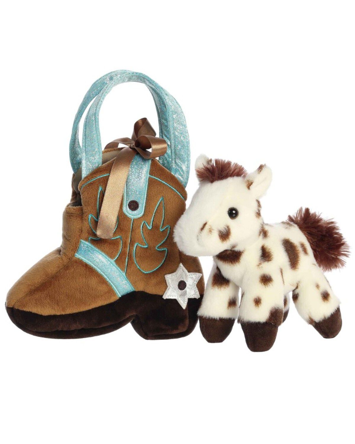 Image #2 - Aurora 7.75" GiddyUp Boot™ Fancy Pals™ Plus Toy, Brown, hi-res