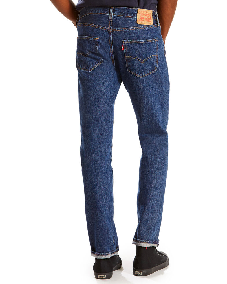 Levi's Men's 501 Original Straight Leg Jeans , Dark Blue, hi-res
