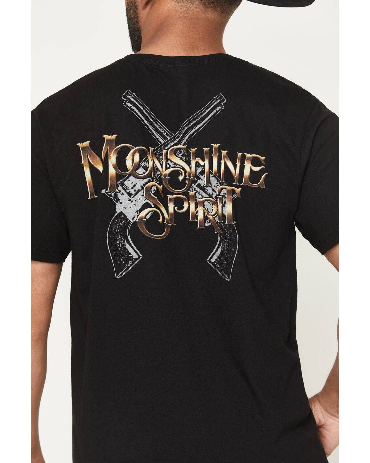 Image #4 - Moonshine Spirit&reg; Men's Golden Luster Short Sleeve Graphic T-Shirt, Black, hi-res