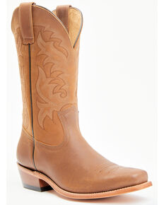 Moonshine Spirit Men's Crazy Horse Vintage Western Boots - Square Toe, Brown, hi-res