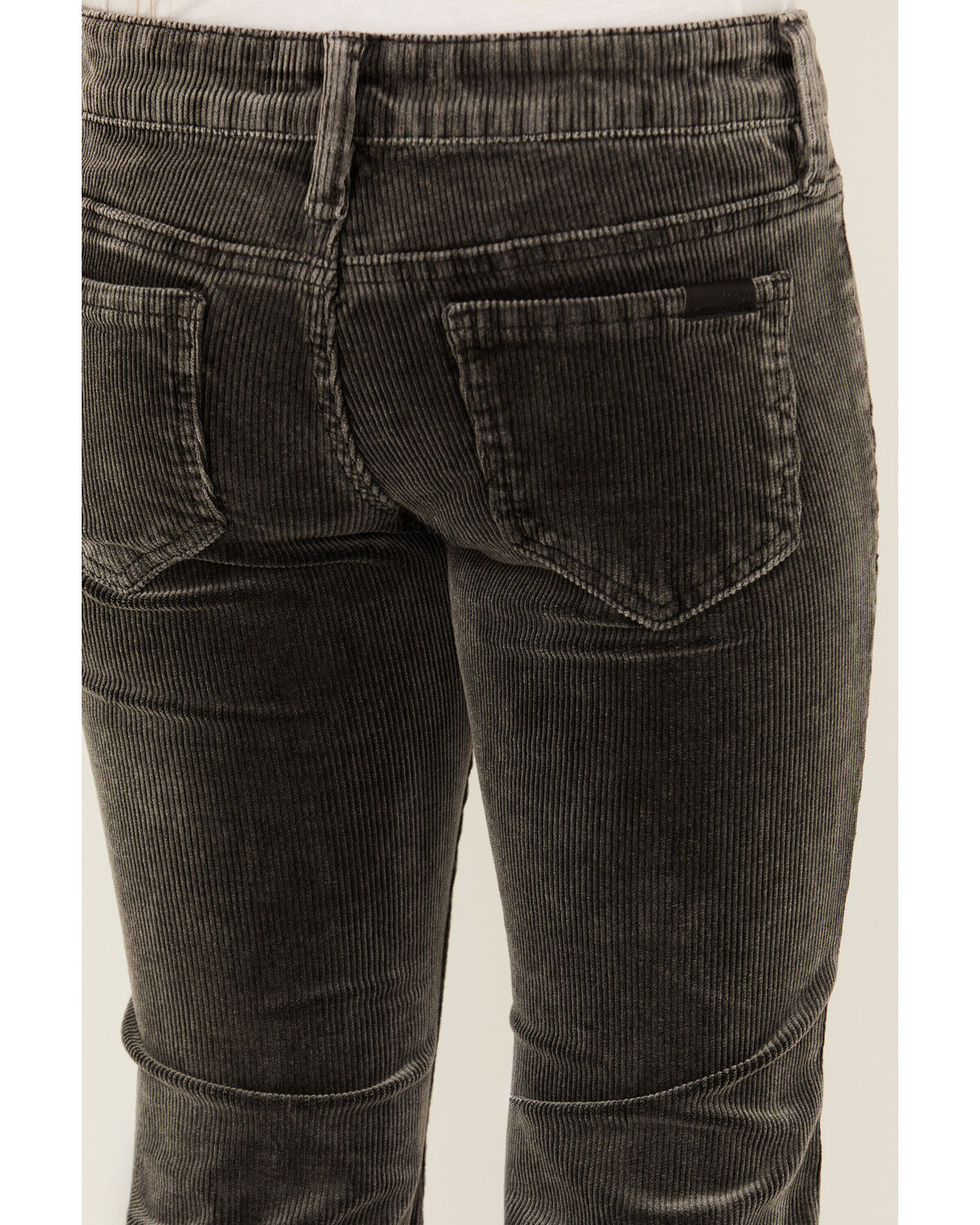 Image #3 - Rock & Roll Denim Girls' Corduroy Flare Jeans, Charcoal, hi-res