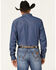 Image #2 - Blue Ranchwear Men's Medium Wash Long Sleeve Snap Western Denim Shirt, Medium Blue, hi-res