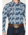 Image #3 - Cody James Men's Escape Route Paisley Print Long Sleeve Snap Western Shirt - Big, Light Blue, hi-res