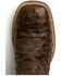 Image #10 - Ferrini Men's Cognac Full Quill Ostrich Western Boots - Broad Square Toe, Chocolate, hi-res