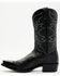 Image #3 - Dan Post Men's Exotic Ostrich Western Boots - Snip Toe, Black, hi-res