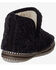 Image #4 - Ariat Women's Fleece Denim Slippers - Moc Toe, Black, hi-res