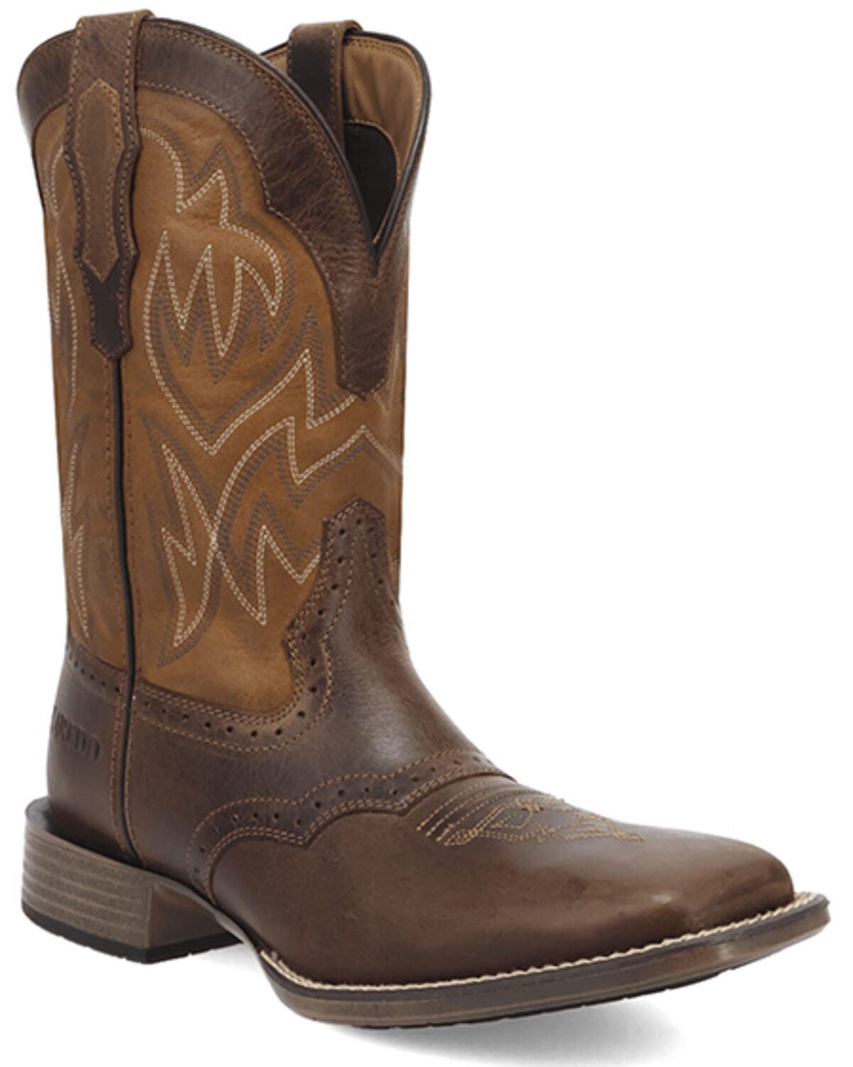 Image #1 - Laredo Men's Stratford Western Performance Boots - Broad Square Toe, Brown, hi-res