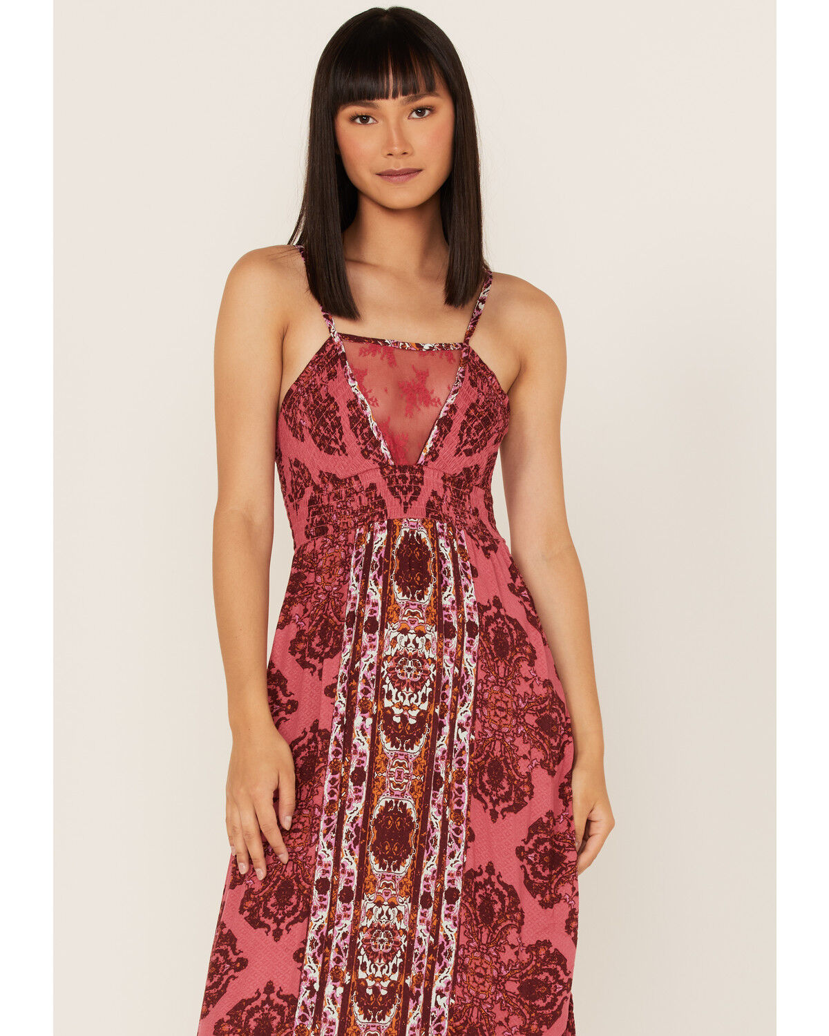 Image #2 - Free People Women's That Moment Slip Maxi Dress, Cherry, hi-res