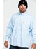 Image #1 - Wrangler 20X Men's FR Tonal Stripe Long Sleeve Work Shirt - Big , Blue, hi-res