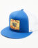 Image #1 - Lazy J Ranch Wear Men's Boot Barn Exclusive Cowtown Logo Ball Cap, Blue/white, hi-res