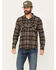 Image #1 - Brixton Men's Bowery Plaid Print Long Sleeve Button-Down Flannel Shirt, Black, hi-res