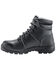 Image #3 - Avenger Men's Builder Mid 6" Waterproof Lace-Up Work Boot - Steel Toe, Black, hi-res