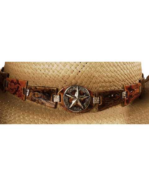 Image #2 - Bulllhide Star Central Straw Cowboy Hat, Natural, hi-res
