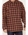 Image #3 - Hawx Men's FR Plaid Print Long Sleeve Button Down Work Shirt - Tall, Red, hi-res
