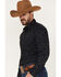 Image #2 - Rough Stock by Panhandle Men's Music Note Geo Print Long Sleeve Stretch Western Shirt, Black, hi-res