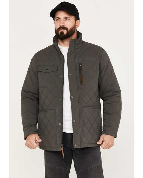 Dakota Grizzly Men's Thad Quilted Jacket, Charcoal, hi-res