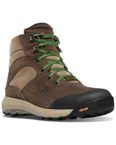 Danner Women's Brown & Cactus Inquire Mid Textile Lace-Up Hike Work Boots - Round Toe, Brown, hi-res