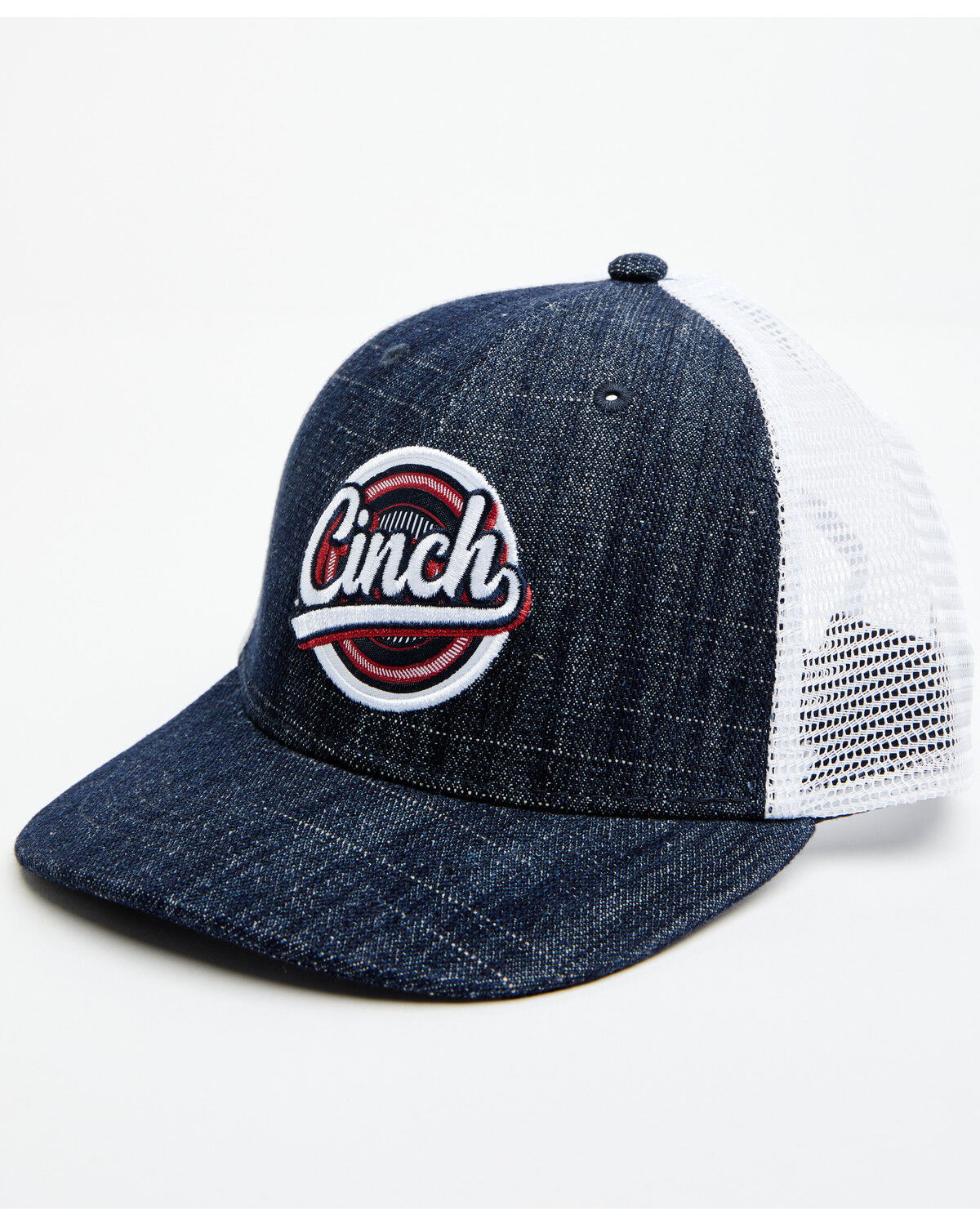 Image #1 - Cinch Men's Embroidered Circle Logo Ball Cap, Navy, hi-res
