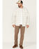 Image #2 - Brothers and Sons Men's Large Plaid Print Performance Long Sleeve Button Down Western Shirt , White, hi-res