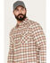 Image #2 - Pendleton Men's Wyatt Plaid Long Sleeve Snap Western Shirt, Blue, hi-res