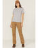 Carhartt Women's Rugged Flex Loose Fit Canvas Work Pants, Beige/khaki, hi-res