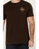 Image #3 - Brixton Men's Boot Barn Exclusive Soaring Summit Short Sleeve Graphic T-Shirt, Dark Brown, hi-res