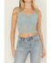 Image #3 - Shyanne Women's Fitted Stretch Lace Cami, Aqua, hi-res