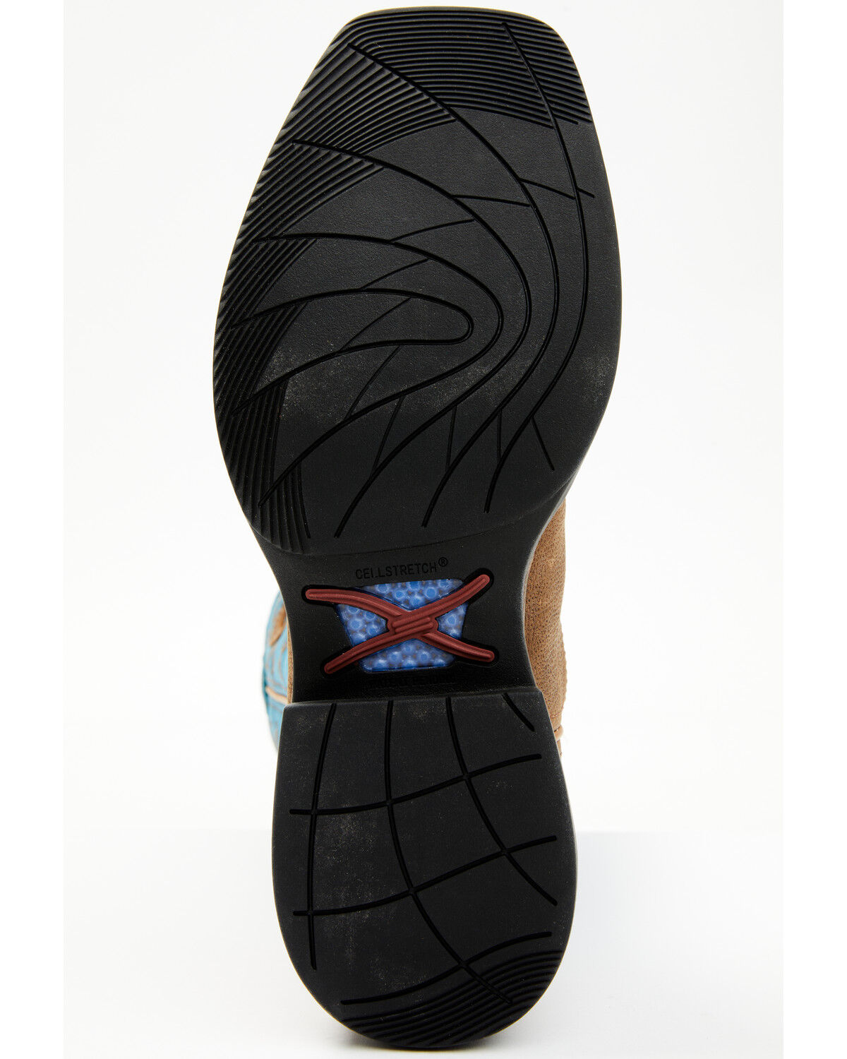 Image #7 - Twisted X Men's 12" Tech Western Performance Boots - Broad Square Toe, Blue, hi-res