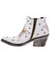 Image #3 - Caborca Silver by Liberty Black Women's A Star is Born Zippered Booties - Snip Toe, White, hi-res
