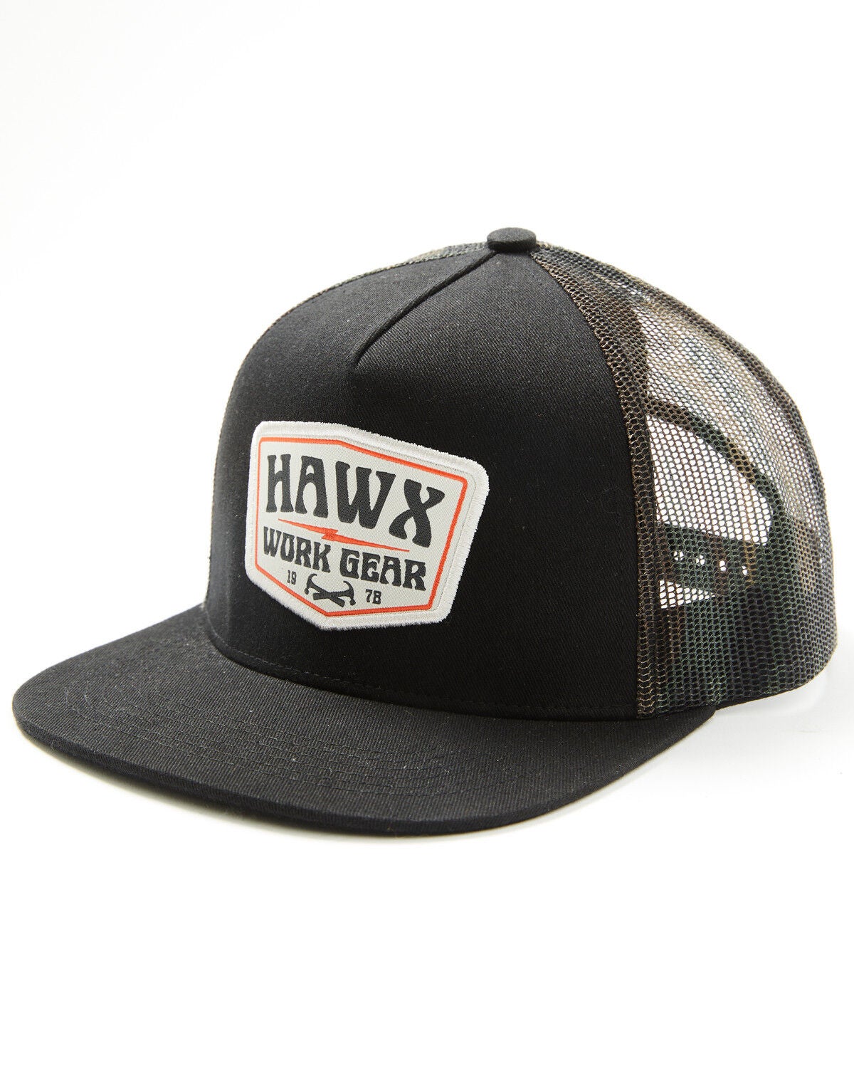 Hawx Men's Kane Camo Ball Cap, Black, hi-res