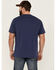 Image #4 - Brothers and Sons Men's Badge Slub Graphic Short Sleeve T-Shirt , Navy, hi-res