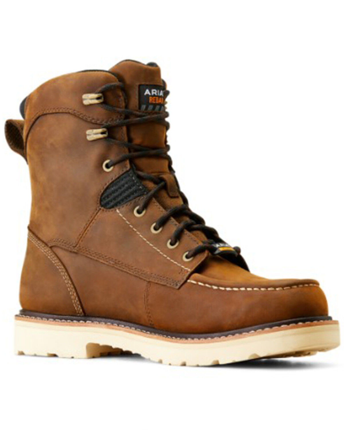 Image #1 - Ariat Men's Rebar Lift 8" Waterproof Lace-Up Work Boots - Moc Toe, , hi-res