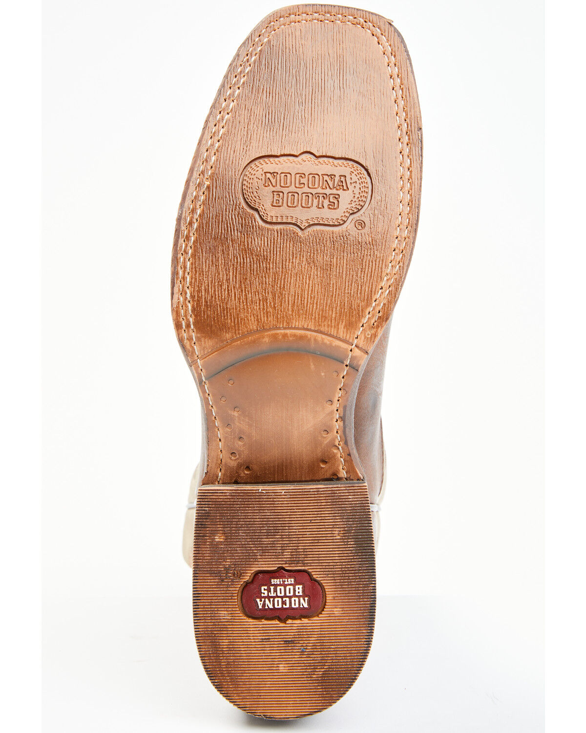 Image #7 - Nocona Men's Henry Western Boots - Broad Square Toe, Brown, hi-res