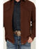 Image #3 - Dakota Grizzly Men's Major Solid Long Sleeve Button-Down Western Shirt, Rust, hi-res