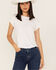 Image #1 - Free People Women's Be My Baby Tee, White, hi-res