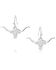 Image #1 - Montana Silversmiths Women's Out West Longhorn Earrings, Silver, hi-res
