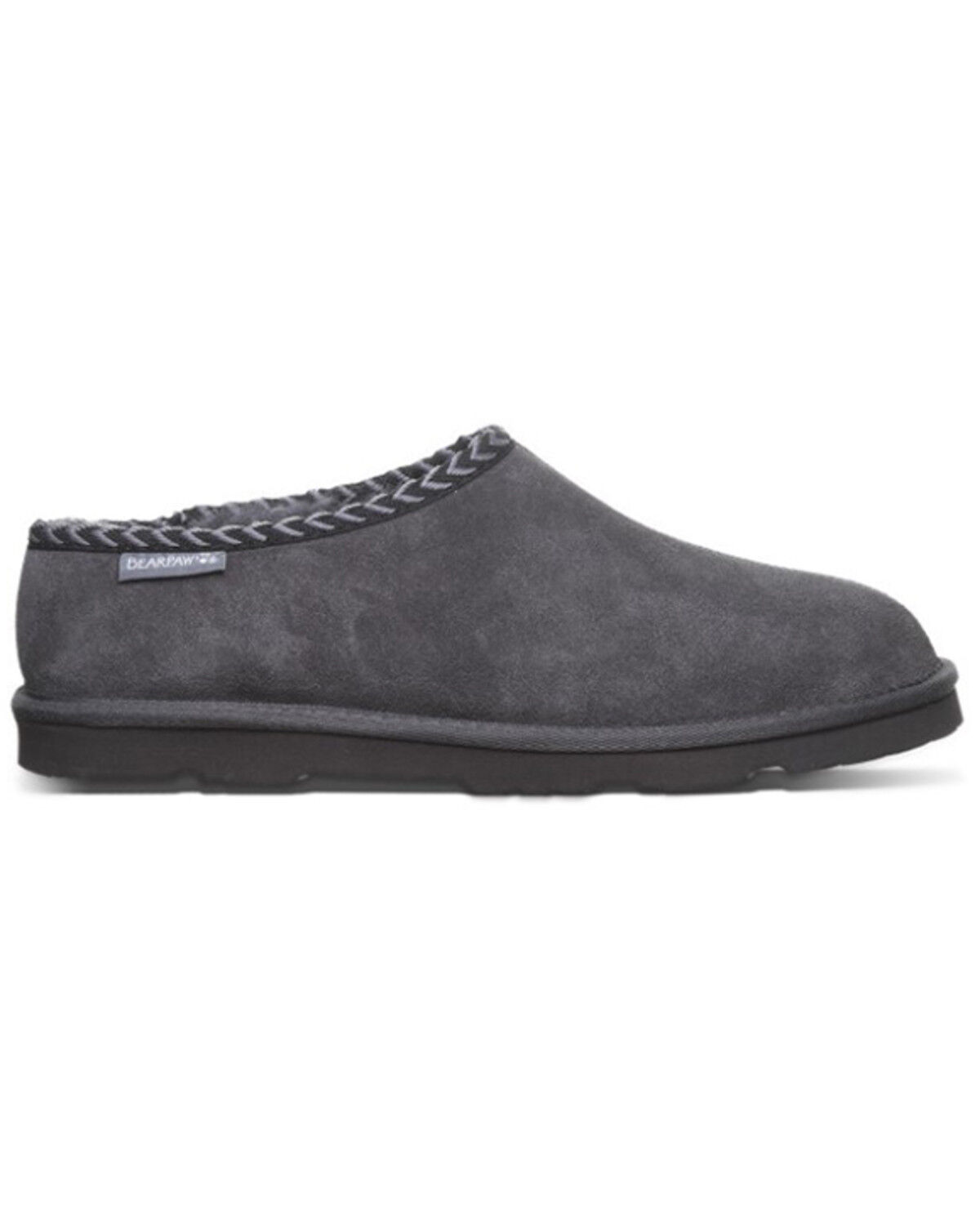Image #2 - Bearpaw Men's Beau Slippers, Grey, hi-res