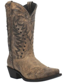 Laredo Men's Orel Western Boots - Snip Toe, Charcoal, hi-res
