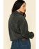 PJ Salvage Women's Cozy Cuddlers Fuzzy 1/2 Zip Up Pullover , Charcoal, hi-res