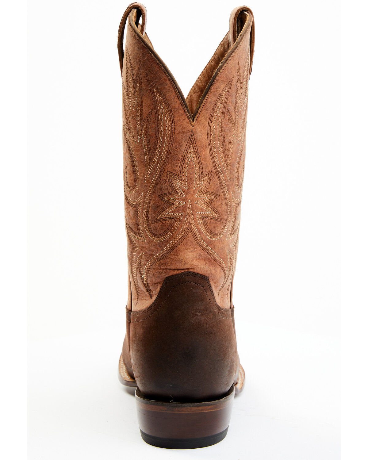 Image #5 - Lucchese Men's Gordon Western Boots - Broad Square Toe, Chocolate, hi-res