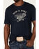 Cody James Men's Abyss Navy Eagle Strong Graphic Short Sleeve T-Shirt , Blue, hi-res