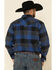 Image #3 - Resistol Men's Montreal Large Plaid Long Sleeve Western Shirt, Blue, hi-res