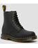 Image #1 - Dr. Martens Wintergrip Matte 8 Eye Lace-Up Boots - Round Toe, Black, hi-res