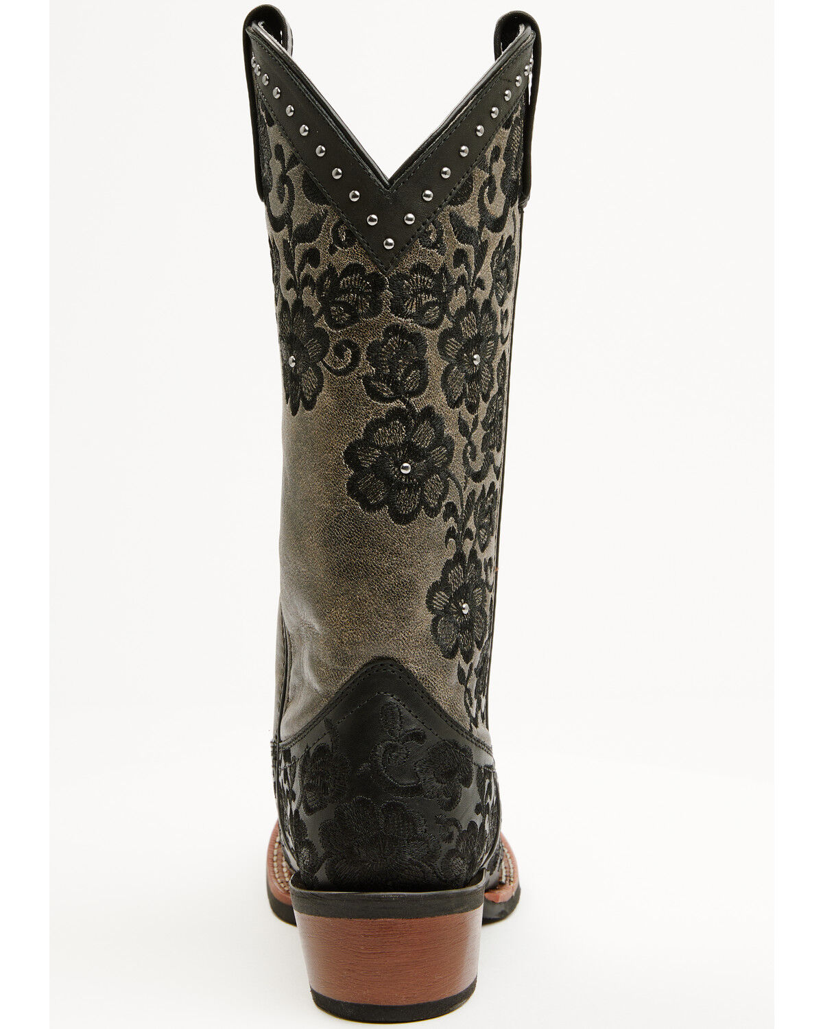 Image #5 - Laredo Women's Flora Western Boots - Broad Square Toe, Black, hi-res