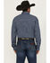 Image #4 - George Strait by Wrangler Men's Plaid Print Long Sleeve Button-Down Stretch Western Shirt, Blue, hi-res
