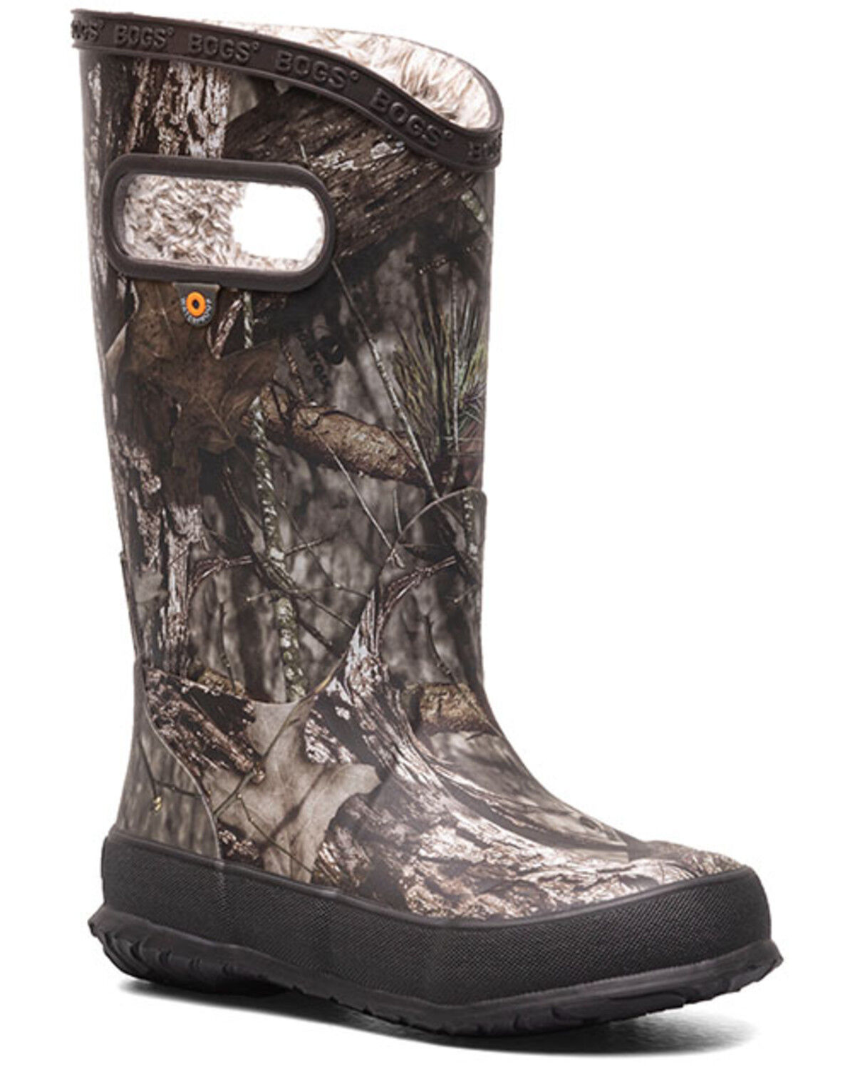 Image #1 - Bogs Boys' Plush Rain Boots - Round Toe, Grey, hi-res