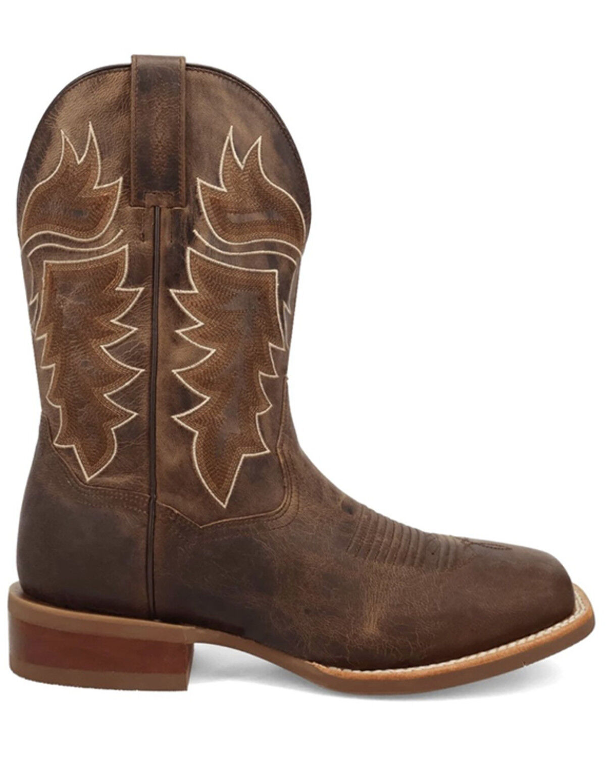 Image #2 - Dan Post Men's Morris Western Boots - Broad Square Toe, Tan, hi-res