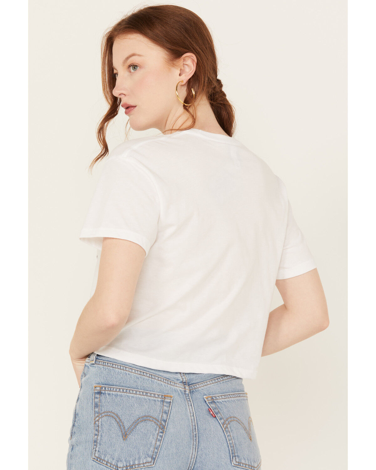 Image #4 - Ali Dee Women's Cowgirl Couture Cropped Graphic Tee, White, hi-res